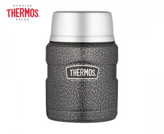 Thermos 膳魔师 焖烧罐保温杯附勺 锤纹灰色 470ml Thermos 膳魔师 焖烧罐保温杯附勺 锤纹灰色 470ml